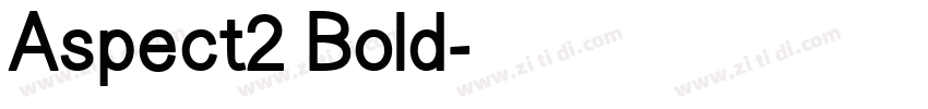 Aspect2 Bold字体转换